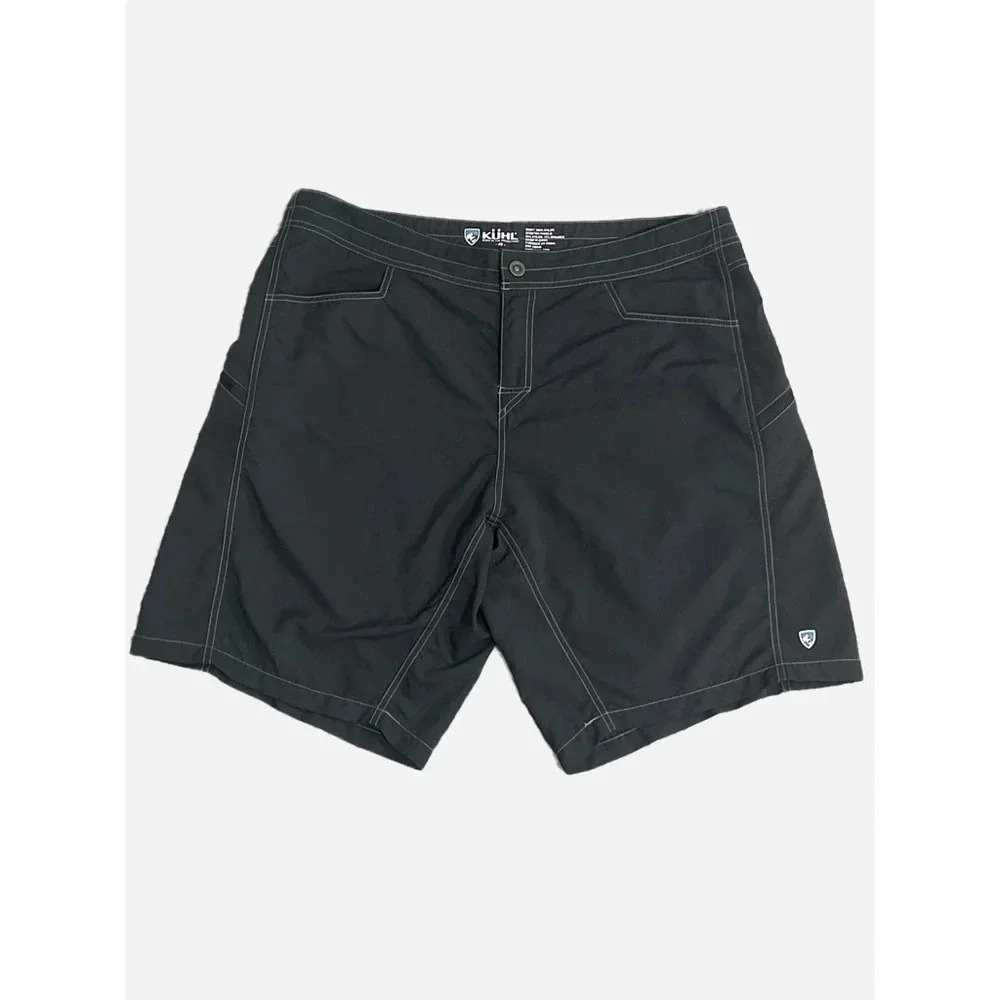 Kuhl Shorts Men’s 40 Black Mutiny River Hybrid Hiking Board Nylon Outdoor